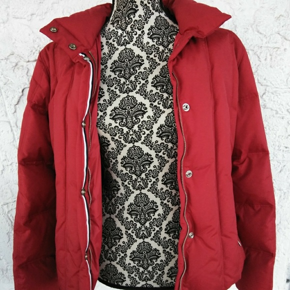 tommy hilfiger coat womens red